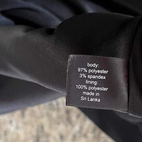 Lane Bryant Black Sleeveless Shift Dress Plus Size 28 Ruffle Hem Lined Zip Back - Picture 7 of 8